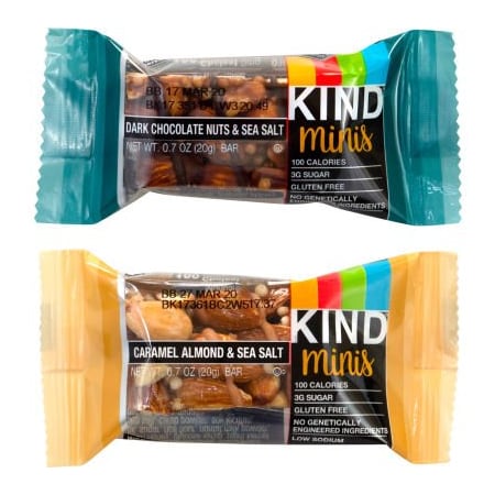 Green Rabbit Holdings KIND Minis Dark Chocolate Nuts & Sea Salt and Caramel Almond & Sea Salt Variety, 0.7 oz, 32 Count 22000799